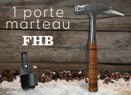 un marteau de charpentier Picard acheté, un porte-marteau FHB offert